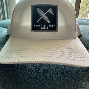 Surf & Turf Golf White Trucker Hat